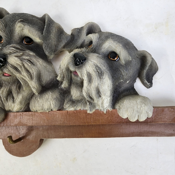 Dog Trio Leash Holder Key Rack Wall Mounted Breakable - Picture 5 of 12